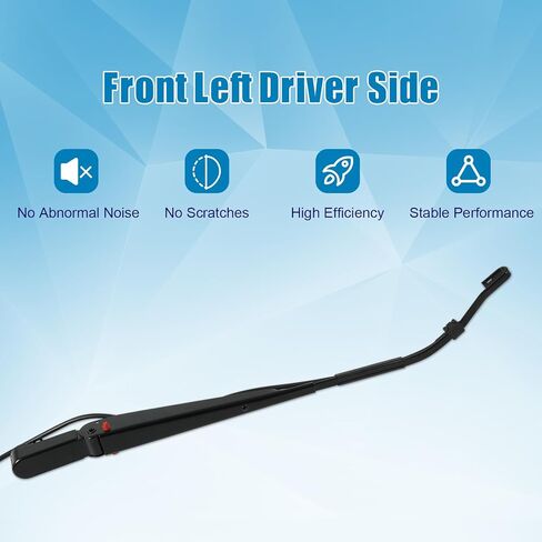 MIKODA 602-5403 ذراع ممسحة الزجاج الأمامي (جانب السائق الأيسر الأمامي) مناسب لـ Kenworth T600 T600A T660 T800 2006-2012 استبدال 6025403 S-21688 HLK7009 R23102912 in Kuwait