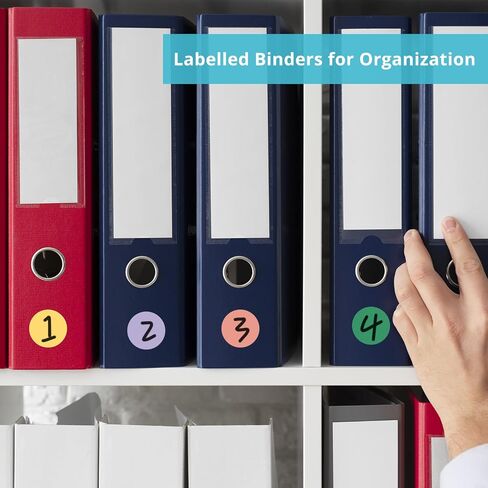 1400 Pcs Colored Dot Stickers, 3/4 Inch Round Color Coding Labels, 10 Color Circle Price Stickers for Office, Classroom, Papers - Multi in Saudi Arabia