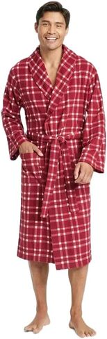 Goodfellow & Co Men's Plaid Microfleece Robe - in Saudi Arabia