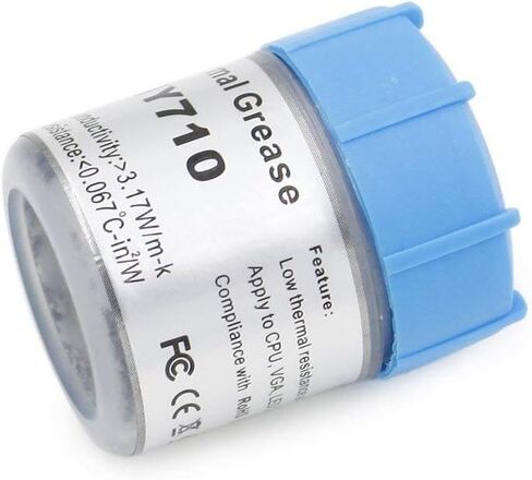 Halnziye 20Gram Silver Compound Thermal Conductive Grease Paste for CPU GPU Chipset Ovens Cooling in Saudi Arabia