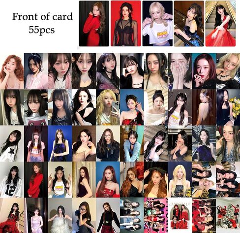 PYAJUU Aespa Photocard KPOP Aespa Photo Cards 55PCS Aespa Lomo Cards KPOP Greeting Card Gift for Fans KARINA Photocard Winter Photocard GISELLE Photocard NINGNING Photocard in Saudi Arabia