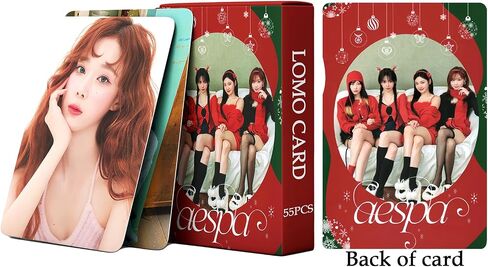 PYAJUU Aespa Photocard KPOP Aespa Photo Cards 55PCS Aespa Lomo Cards KPOP Greeting Card Gift for Fans KARINA Photocard Winter Photocard GISELLE Photocard NINGNING Photocard in Saudi Arabia