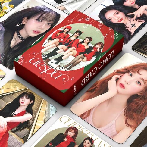PYAJUU Aespa Photocard KPOP Aespa Photo Cards 55PCS Aespa Lomo Cards KPOP Greeting Card Gift for Fans KARINA Photocard Winter Photocard GISELLE Photocard NINGNING Photocard in Saudi Arabia
