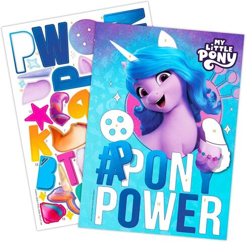 Sticker by Number Books for Girls - Bundle with 3 Sticker by Number Books Featuring Disney Princess, Peppa Pig, and My Little Pony | Sticker Mosaic in Saudi Arabia
