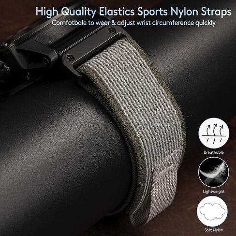 Compatible With Garmin, Trail Loop Nylon Sport Band For fēnix/Forerunner/Approach/MARQ/quatix/D2 Series Tough Replacement Band For Men in Saudi Arabia
