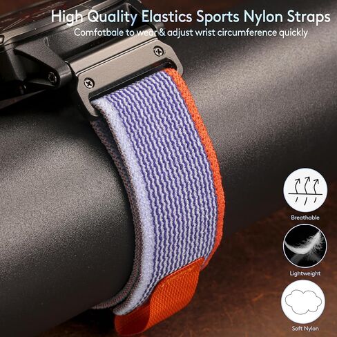 Compatible With Garmin, Trail Loop Nylon Sport Band For fēnix/Forerunner/Approach/MARQ/quatix/D2 Series Tough Replacement Band For Men in Saudi Arabia