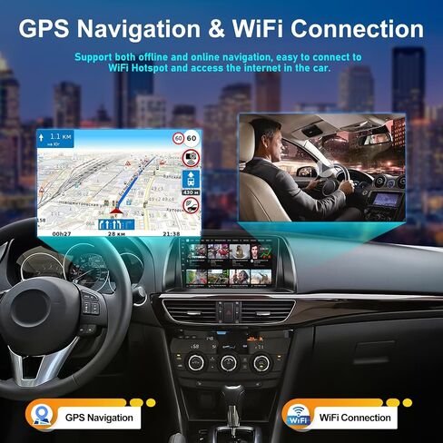 2G+64G Android 13 ستيريو سيارة لمازدا CX5 2013-2016 مع Carplay اللاسلكي Android Auto 9 بوصة شاشة لمس راديو السيارة مع نظام تحديد المواقع والملاحة HiFi Bluetooth FM RDS وحدة استقبال الصوت مع كاميرا احتياطية in Saudi Arabia