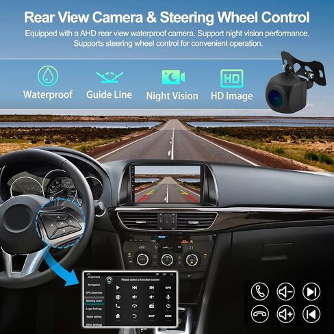 2G+64G Android 13 ستيريو سيارة لمازدا CX5 2013-2016 مع Carplay اللاسلكي Android Auto 9 بوصة شاشة لمس راديو السيارة مع نظام تحديد المواقع والملاحة HiFi Bluetooth FM RDS وحدة استقبال الصوت مع كاميرا احتياطية in Saudi Arabia