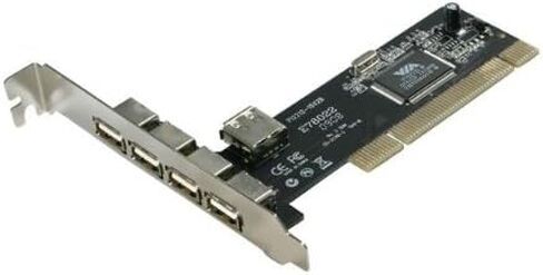 محول Rosewill 4+1 عبر USB 2.0 PCI طراز RC-103 in Kuwait