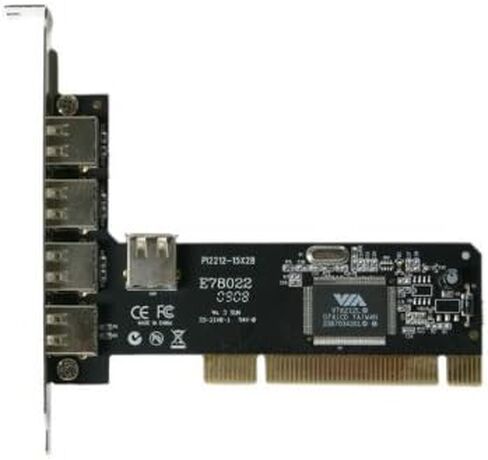 محول Rosewill 4+1 عبر USB 2.0 PCI طراز RC-103 in Kuwait