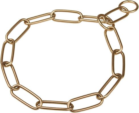 Herm Sprenger Curogan Long Link Fur Saver Dog Training Collar Hypoallergenic Nickel Free No-Pull Slip Chain for Small Medium Large Dogs for Easy Control Made in Germany 3mm 18in 46cm in Saudi Arabia