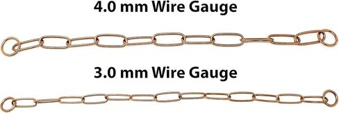 Herm Sprenger Curogan Long Link Fur Saver Dog Training Collar Hypoallergenic Nickel Free No-Pull Slip Chain for Small Medium Large Dogs for Easy Control Made in Germany 3mm 18in 46cm in Saudi Arabia