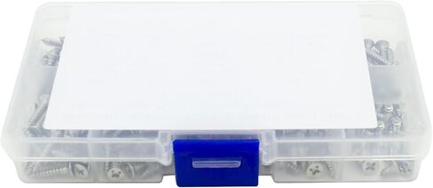 Guard4U 300Pcs M2 304 Stainless Steel Phillips Countersunk/Flat Head Self-Tapping Screws Assortment Kit- Wood Screws M2 x 4mm/ 6mm/ 8mm/ 10mm/ 12mm/ 14mm/ 16mm/ 18mm/ 20mm/ 25mm in Kuwait