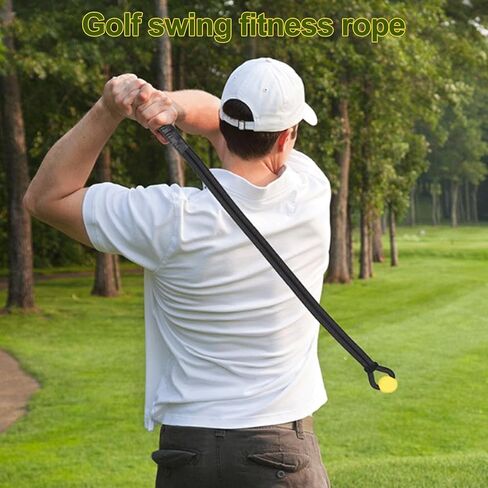 VEAREAR Golf Swing Training Aid, Golf Swing Pracice Rope for Beginner, Warm-up Exercise Assistance Posture Corrector, Golf Swing Trainer for Golf Lover in Kuwait
