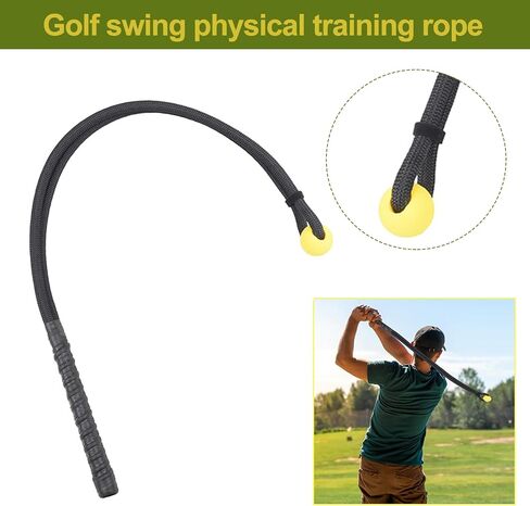 VEAREAR Golf Swing Training Aid, Golf Swing Pracice Rope for Beginner, Warm-up Exercise Assistance Posture Corrector, Golf Swing Trainer for Golf Lover in Kuwait