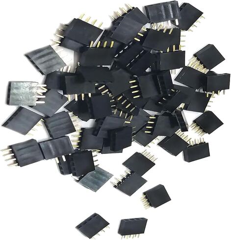 (عبوة من 60) 1X 4 دبابيس صف واحد أنثى دبوس رؤوس 2.54 مم موصل رأس PCB in Saudi Arabia