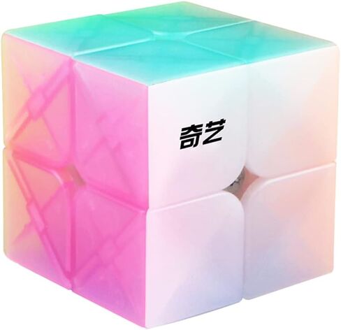 Jelly 2x2 Speed Cube, Qidi 2x2x2 Cube Stickerless Puzzles Toy (Transparent) in Kuwait