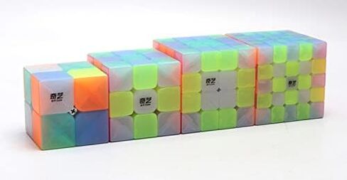 Jelly 2x2 Speed Cube, Qidi 2x2x2 Cube Stickerless Puzzles Toy (Transparent) in Kuwait