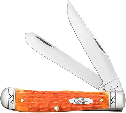 Case Knives Case XX 35810 Cayenne Jigged Bone Handle 2 Blade Trapper, 6254 SS., Orange in Saudi Arabia