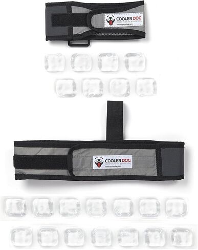 سترة تبريد وطوق تبريد للكلاب من CoolerDog - سترة ثلج للكلاب مقاس كبير (مقاس 27 بوصة إلى 34 بوصة) in Kuwait