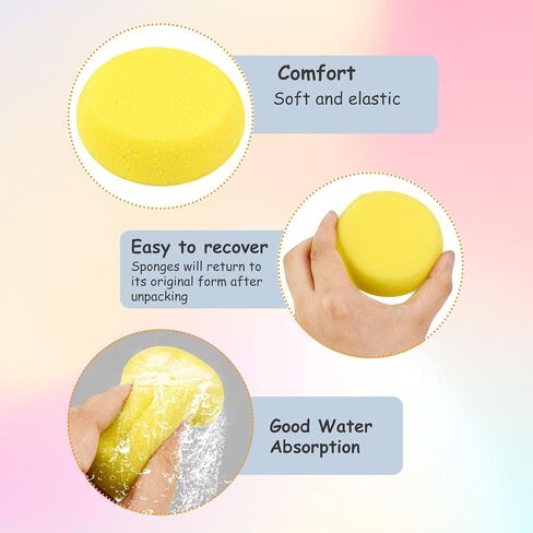 12 Pack Professional Face Paint Sponges, Black Half Moon Face Painting Sponges Petal High Density Face Paint Sponge Bulk Body Paint Sponge Craft Sponges Makeup Sponge for Body Face Painting Art Crafts in Saudi Arabia