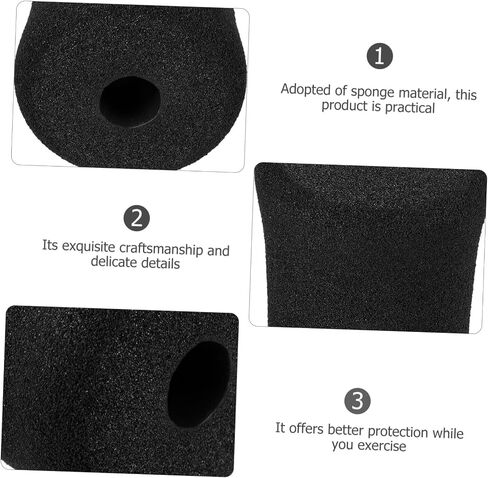 Yardwe 2pcs Sponge Cover Leg Foam Tube Ankle Pads for Inversion Table Exercise Roller Formula Rolling Training Foot Foam Cover Roller Replacement Buffer Parts Component Automatic Fitness in Saudi Arabia