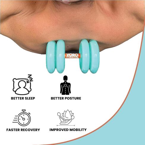 MYOWHEEL Upper and Mid Back Multi-Functional Massage Roller - Targets Between Shoulder Blades - Self Massage Tool for Myofascial Release, Back Pain Relief & Muscle Relaxation in Saudi Arabia