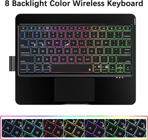 ZEROFEEL Compatible with Keyboard case for iPad 11"/10.9", iPad Air (4th, 5th Generation), iPad Pro(1st, 2nd, 3rd, 4th Generation) - Thin & Light (Black) in Kuwait