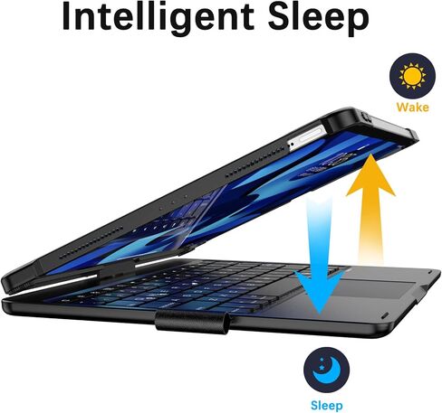 ZEROFEEL Compatible with Keyboard case for iPad 11"/10.9", iPad Air (4th, 5th Generation), iPad Pro(1st, 2nd, 3rd, 4th Generation) - Thin & Light (Black) in Kuwait