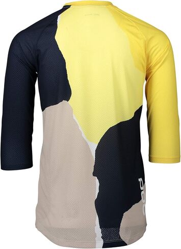 POC، W's Mountain Biking Pure 3/4 Jersey، Color Splashes متعدد الكبريت الأصفر، XXL in Kuwait