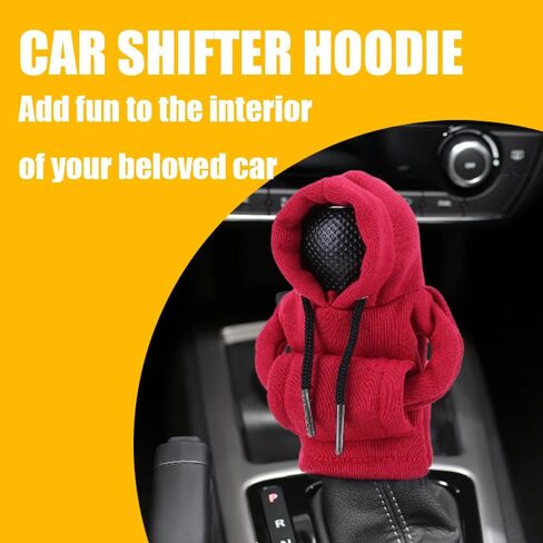 Gear Shift Hoodie,car Accessories for Men and Women,Universal Fit for Auto Interiors,Interior Accessories for Knobs(Black) in Saudi Arabia