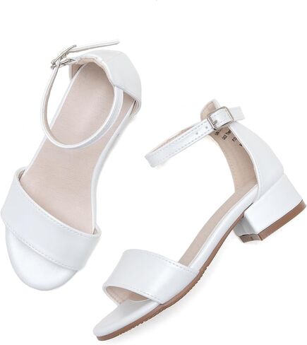 صنادل للفتيات من Felix & Flora بكعب منخفض ومقدمة مفتوحة وأحذية للفتيات الزهرية in Kuwait