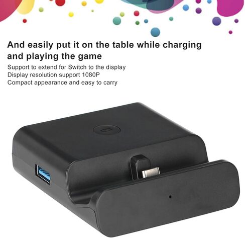 HDMI Video Converter Adapter, Portable TV Adapter Mini Charging Dock Stand for Switch/ for Lite, with Onebutton Display Switch in Saudi Arabia