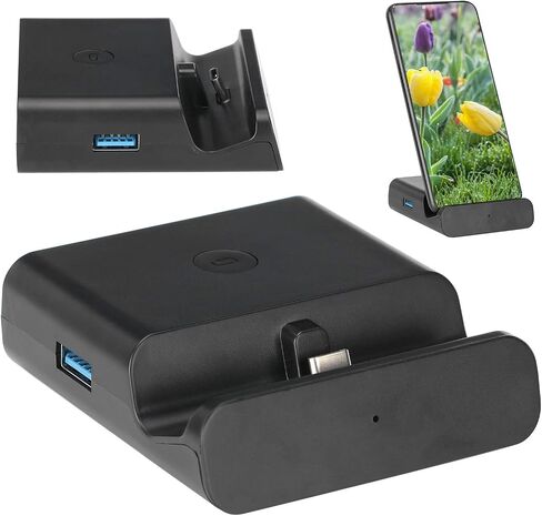 HDMI Video Converter Adapter, Portable TV Adapter Mini Charging Dock Stand for Switch/ for Lite, with Onebutton Display Switch in Saudi Arabia