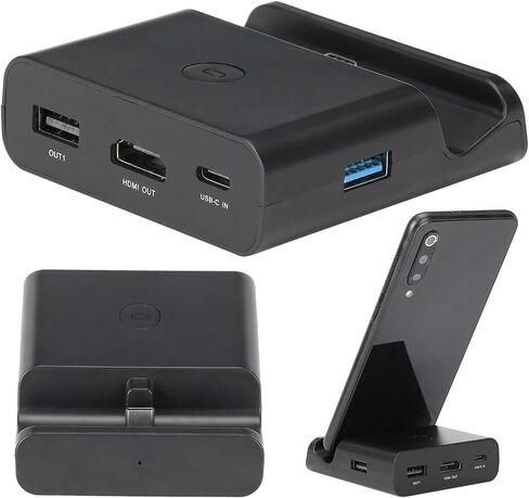 HDMI Video Converter Adapter, Portable TV Adapter Mini Charging Dock Stand for Switch/ for Lite, with Onebutton Display Switch in Saudi Arabia