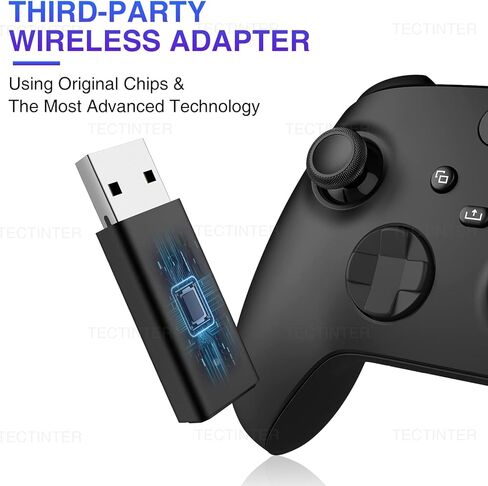 محول vaomon VAOMOM XB2 اللاسلكي متوافق مع وحدة تحكم Xbox One وXbox Series X، ترقية محول USB لنظام التشغيل Windows 11/10/8/7 (أسود) in Kuwait