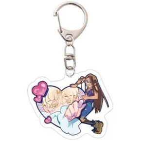Cartoon Anime Pendant Keychains Holder Car Key Ring Mobile Phone Bag Hanging Cute Kawaii Chibi Alien Stage (Luka/HyunA/Style 1) in Saudi Arabia