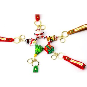 ZukZythepsor 5-Pack Christmas Keychain Set - 3D Santa Claus, Snowman & Christmas Elements Keyrings - Christmas Ornaments, Stocking Fillers, Family, Friends, Children, Colleagues in Saudi Arabia