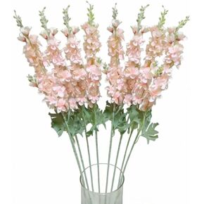 Outwisp 8PCS Delphinium Artificial Flowers Larkspur Bulk Silk Flowers 33.5 in Long Stem Fake Flowers for Home Garden Wedding Floral Arrangements Decor (8, White) in Saudi Arabia