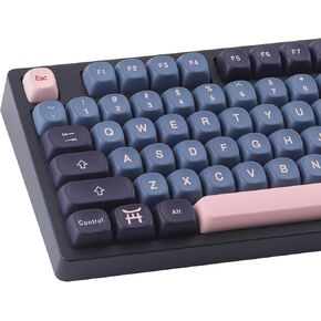 Tsungup Cherry Blossom MOA Keycaps-Cute Sakura,129 Keys Pink PBT Custom Keycaps 100 Percent,Dye Sub Key Caps Keyboard Keycap Set for MX Switches Mechanical in Kuwait