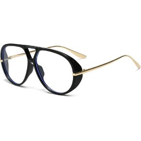 JOVAKIT Oversized Aviator Blue Light Blocking Glasses for Women Men, Fashion Vintage Large Big Frame Fake Eyeglasses in Saudi Arabia