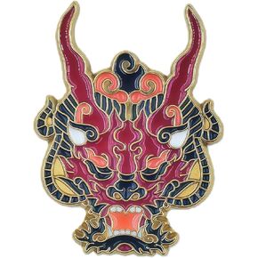 RCWG Lucky Pin, Chinese Dragon, Funny Button Pin, Chinese Aesthetic Enamel Lapel Pin for Backpacks, Jackets, Hats, Kids, Girls. Attract Positive Energies Wealth, Health, Luck and Peace in Kuwait