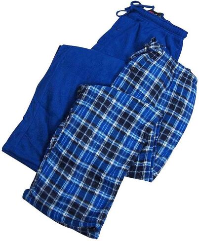Hanes - بنطلون رجالي من الصوف الدقيق مكون من قطعتين، أزرق داكن 37527-X-Large in Saudi Arabia