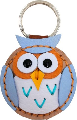 Genuine Leather Keychain, Animal Keyring, Bag Purse Charm Pendant Gifts Handmade, Cute Key Holder, Pets Lover Accessories in Saudi Arabia