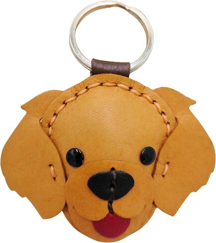 Genuine Leather Keychain, Animal Keyring, Bag Purse Charm Pendant Gifts Handmade, Cute Key Holder, Pets Lover Accessories in Saudi Arabia