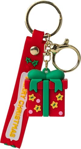 ZukZythepsor 5-Pack Christmas Keychain Set - 3D Santa Claus, Snowman & Christmas Elements Keyrings - Christmas Ornaments, Stocking Fillers, Family, Friends, Children, Colleagues in Saudi Arabia