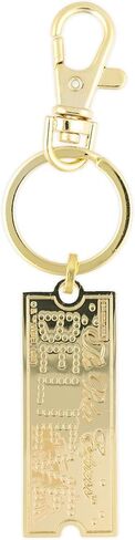 SalesOne The Polar Express Believe Gold Train Ticket Enamel Charm Keychain, Keyring Holder in Saudi Arabia
