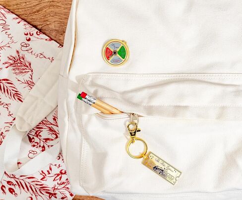 SalesOne The Polar Express Believe Gold Train Ticket Enamel Charm Keychain, Keyring Holder in Saudi Arabia