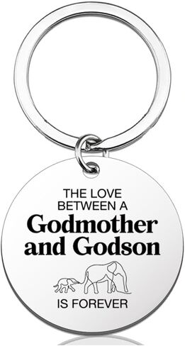 RPBAGW Godmother and Godson Keychain Gifts for Godmother Godsons Christmas Birthday, Mothers Day God Mother Gifts from Godson in Kuwait