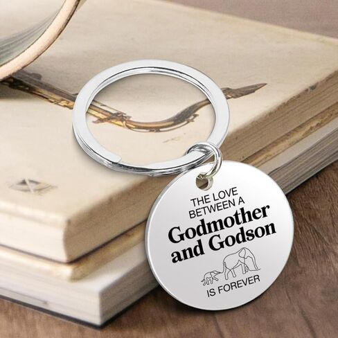 RPBAGW Godmother and Godson Keychain Gifts for Godmother Godsons Christmas Birthday, Mothers Day God Mother Gifts from Godson in Kuwait
